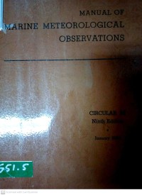 Manual Of Marine Meteorological Observations