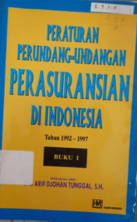 Peraturan Perundang-undangan Perasuransian Di Indonesia