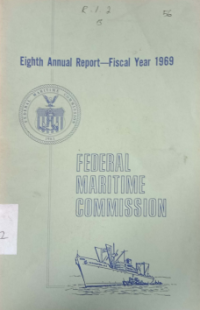 Image of Eight Annual Report Of The Federal Maritime Commission