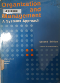 Image of Organization and Management : A Systems Approach 2nd Ed