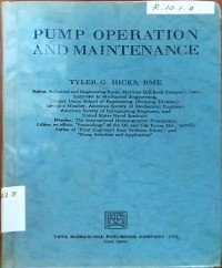 Pump Operation and Maintenance