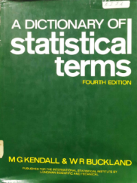 Image of A Dictionary of Statistical Terms 4th Ed