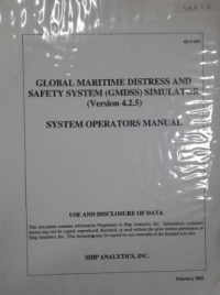 Image of Global Maritime Distress and Safety System Simulator : System Operators Manual Ver 4.2.5