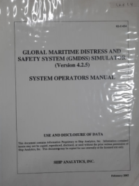 Global Maritime Distress and Safety System Simulator : System Operators Manual Ver 4.2.5