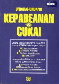 Undang-Undang Kepabeanan & Cukai