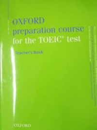 Image of Oxford Preparation Course For The Toeic Test : Teacher's Book
