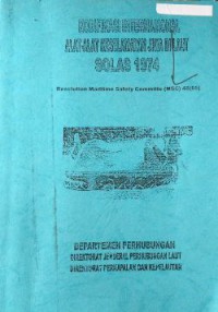 Kodifikasi Internasional  Alat-alat Keselamatan Jiwa Dilaut Solas 1974
