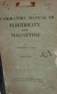 Image of Laboratorium Manual of Electricity and Magnetism
