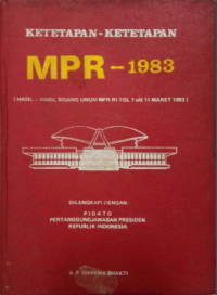 Image of Ketetapan-Ketetapan MPR-1983