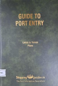 Image of Guide to Port Entry 2007/2008 Edition