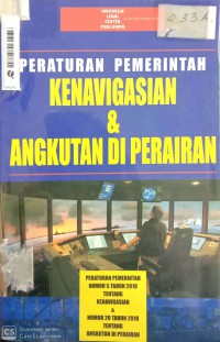 Image of Peraturan Pemerintah Kenavigasian Dan Angkutan Di Perairan