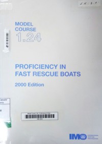 Model Course 1.24 Proficiency In Fast Rescue Boats