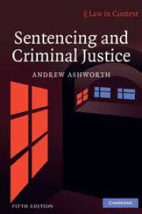 Sentencing and criminal justice