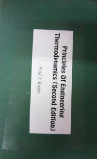 Image of Principles Of Engineering Thermodynamics (Second Edition)
