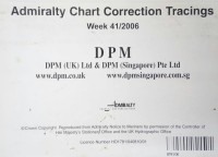 Image of Admiralty Chart Correction Tracings Week 41/ 2006