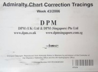Image of Admiralty Chart Correction Tracings Week 43/ 2006