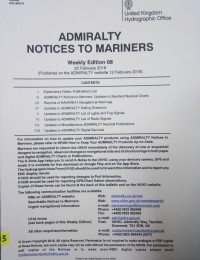 Image of Admiralty Notices To Mariners Weekly Edition 08