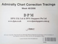 Image of Admiralty Chart Correction Tracings Week 48/ 2006