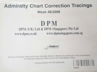 Image of Admiralty Chart Correction Tracings Week 49/ 2006