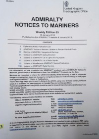 Image of Admiralty Notices To Mariners Weekly Edition 03