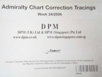 Image of Admiralty Chart Correction Tracings Week 24/ 2006