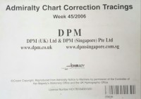 Image of Admiralty Chart Correction Tracings Week 45/ 2006