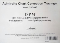 Image of Admiralty Chart Correction Tracings Week 25/ 2006