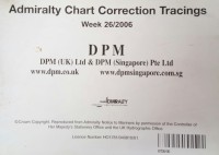 Image of Admiralty Chart Correction Tracings Week 26/ 2006