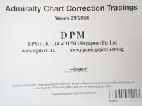 Image of Admiralty Chart Correction Tracings Week 29/ 2006
