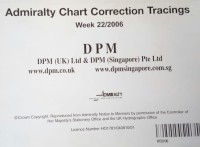 Image of Admiralty Chart Correction Tracings Week 22 / 2006