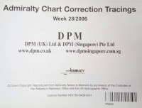 Image of Admiralty Chart Correction Tracings Week 28/ 2006