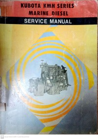 Image of Kubota KMH Series Marine Diesel : Service Manual