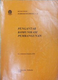 Image of Pengantar Komunikasi Pembangunan
