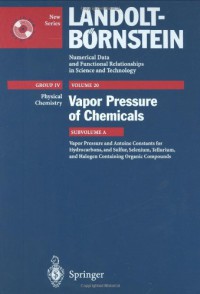 Image of Vapor Pressure and Antoine Constants for Hydroncarbons, and Sulfur, Selenium, Tellurium, and Halogen Containing Organic Compounds