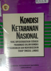 Image of Kondisi Ketahanan Nasional
