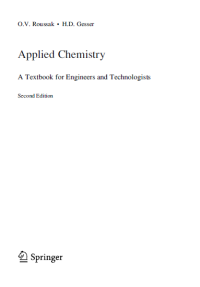 Image of Applied Chemistry : A Textbook For Engineers And Technologists