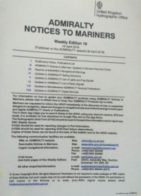 Image of Admiralty Notices to Marines Weekly Edition 16