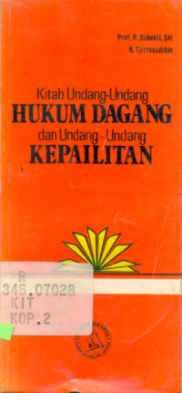 Image of Kitab Undang-Undang Hukum Dagang dan Undang-Undang Kepailitan