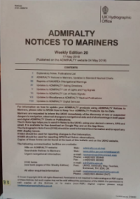 Image of Admiralty Notices To Mariners Weekly Edition 20