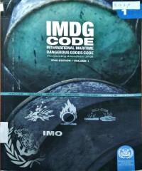 Image of IMDG Code : International Maritime Dangerous Goods Code 2008 Edition Vol.1