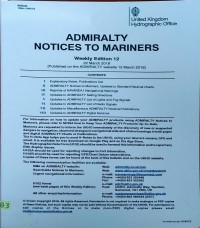 Image of Admiralty Notices to Marines Weekly Edition 12