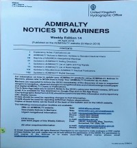 Image of Admiralty Notices to Marines Weekly Edition 14