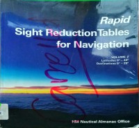Image of Rapid Sight Reduction Tables for Navigation Vol.2 = Latitudes 0-40, Declinations 0-29