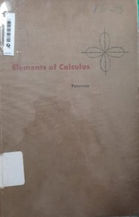 Image of Elements of Calculus