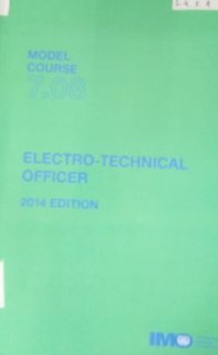 Image of Model Course 7.08 : Electro-Technical Officer 2014 Edition