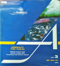 Image of Admiralty Tide Tables : Indian Ocean And South China Sea : Volume 3 NP203-04 2004