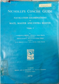 Image of Nicholls's Concise Guide to the Navigation Examinations for Mate, Master and Extra Master Vol. 1