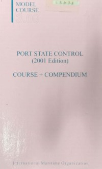 Image of Model Course 3.09 : Port State Control (2001 Edition) : Course + Compedium