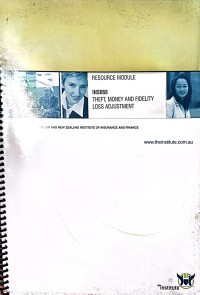 Image of Resource Module INS068 : Theft, Money, And Fidelity Loss Adjustment