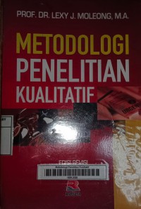 Image of Metodologi Penelitian Kualitatif